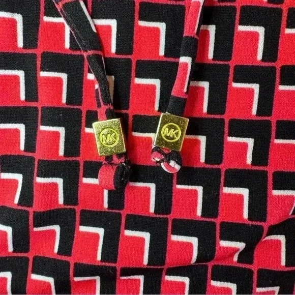 Michael Kors Blouse Women's Coral/Black Sleeveless Tank Top Shirt Medium Career - Picture 7 of 7